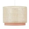 Maisons Du Monde Suspensions Suspension En Rotin Tressé Beige Et Coton Terracotta -Luminaires Ventes suspension en rotin tresse beige et coton terracotta 1000 0 16 223958 1