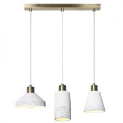 Keria Suspensions Suspension En Stone Laiton -Luminaires Ventes suspension en stone laiton 4