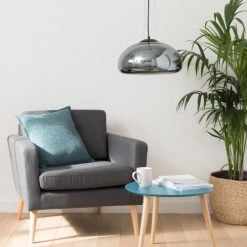 Maisons Du Monde Suspensions Suspension En Verre Argenté -Luminaires Ventes suspension en verre argente 1000 16 11 177377 4