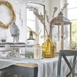 Maisons Du Monde Suspensions Suspension En Verre Ciselé Transparent Et Manguier -Luminaires Ventes suspension en verre cisele transparent et manguier 1000 12 22 210557 3