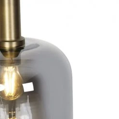 QAZQA Suspensions Suspension En Verre Doré/laiton -Luminaires Ventes suspension en verre dore laiton 3