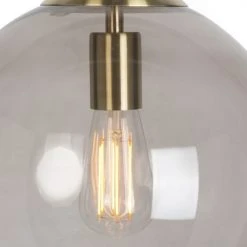 QAZQA Suspensions Suspension En Verre Doré/laiton -Luminaires Ventes suspension en verre dore laiton 7