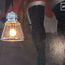 PIB Suspensions Suspension En Verre Et Métal Argenté -Luminaires Ventes suspension en verre et metal argente 1