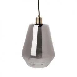 Maisons Du Monde Suspensions Suspension En Verre Fumé Et Métal Doré