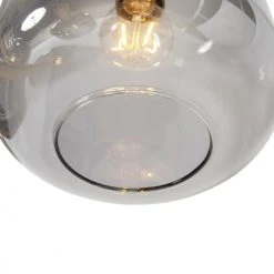 QAZQA Suspensions Suspension En Verre Gris -Luminaires Ventes suspension en verre gris 2