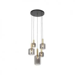 QAZQA Suspensions Suspension En Verre Gris