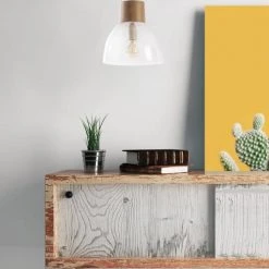 Lussiol Lighting Suspensions Suspension En Verre Naturel D. 25 Cm -Luminaires Ventes suspension en verre naturel d 25 cm 1