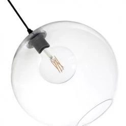 Lussiol Lighting Suspensions Suspension En Verre Transparent D. 38 Cm -Luminaires Ventes suspension en verre transparent d 38 cm 1
