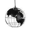 Maisons Du Monde Suspensions Suspension Globe Terrestre En Métal Noir Ajouré