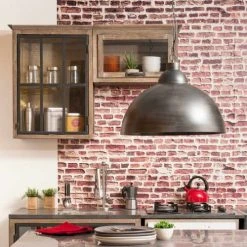 Maisons Du Monde Suspensions Suspension Indus En Métal Brossé D50 -Luminaires Ventes suspension indus en metal brosse d50 1000 0 24 131019 5