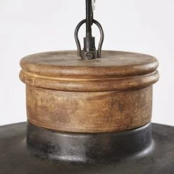 Maisons Du Monde Suspensions Suspension Indus En Métal Effet Vieilli Et Manguier -Luminaires Ventes suspension indus en metal effet vieilli et manguier 1000 5 8 190371 4