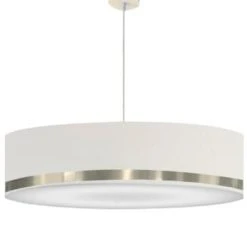 Abat-jours Suspensions Suspension Jonc Blanc Et Or T 65 X H 25 -Luminaires Ventes suspension jonc blanc et aluminium t 65 x h 25 3