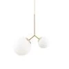 House Doctor Suspensions Suspension Laiton En Verre Blanc -Luminaires Ventes suspension laiton en verre blanc