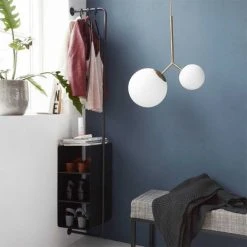 House Doctor Suspensions Suspension Laiton En Verre Blanc -Luminaires Ventes suspension laiton en verre blanc 3