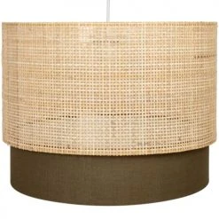 Maisons Du Monde Suspensions Suspension Marron En Cannage Rotin Beige D40