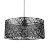 Jardideco Suspensions Suspension Métal Ajouré Noir D35cm -Luminaires Ventes suspension metal ajoure noir d35cm