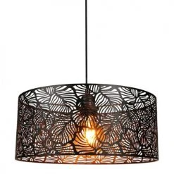Jardideco Suspensions Suspension Métal Ajouré Noir D35cm -Luminaires Ventes suspension metal ajoure noir d35cm 3