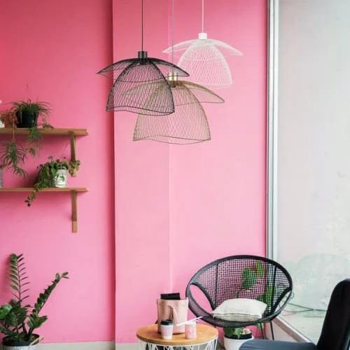 Forestier Suspensions Suspension Métal Filaire Beige D56cm 4 Forestier Suspensions Suspension Métal Filaire Beige D56cm – Image 2