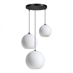 Deladeco Suspensions Suspension Moderne En Métal Blanc 200 Cm -Luminaires Ventes suspension moderne en metal blanc 200 cm 2