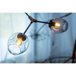 Deladeco Suspensions Suspension Moderne En Métal Noir 175 Cm -Luminaires Ventes suspension moderne en metal noir 175 cm 2