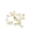 Maisons Du Monde Suspensions Suspension Multi-globes En Verre Ambré Et Métal Doré -Luminaires Ventes suspension multi globes en verre ambre et metal dore 1000 7 10 200131 1