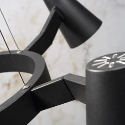 It's About Romi Lustres Suspension Noire 5 Lampes -Luminaires Ventes suspension noire 5 lampes 3