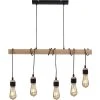 ATHM DESIGN Suspensions Suspension Noire Et Bois -Luminaires Ventes suspension noire et bois