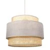 Decoratie Suspensions Suspension Ronde Gigogne Cannage Gris D40cm