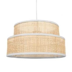 Jardideco Suspensions Suspension Rotin Beige D35cm