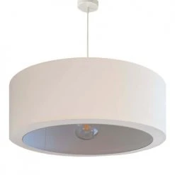 Abat-jours Suspensions Suspension Silvio Blanc Cassé T 65 X H 25 -Luminaires Ventes suspension silvio blanc casse t 65 x h 25 2