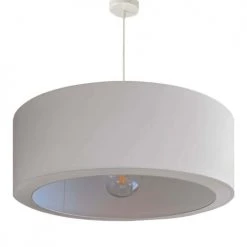 Abat-jours Suspensions Suspension Silvio Gris Clair T 65 X H 25 -Luminaires Ventes suspension silvio gris clair t 65 x h 25 3