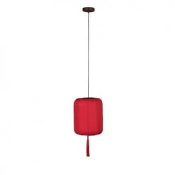 Dutchbone Suspensions Suspension Style Lanterne Japonaise D30cm Rouge
