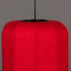 Dutchbone Suspensions Suspension Style Lanterne Japonaise D30cm Rouge -Luminaires Ventes suspension style lanterne japonaise d30cm rouge 3