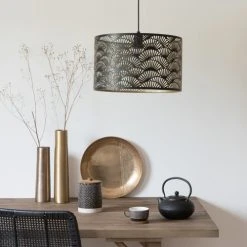 Maisons Du Monde Suspensions Suspension Tambour En Métal Noir Perforé D42 -Luminaires Ventes suspension tambour en metal noir perfore d42 1000 16 9 195907 2