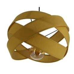 Metropolight Suspensions Suspension Textile Jaune D38cm -Luminaires Ventes suspension textile jaune d38cm 2