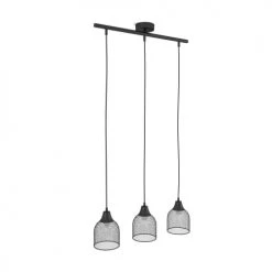 Potiron Paris Suspensions Suspension Triple En Métal Noir -Luminaires Ventes suspension triple en metal noir 3
