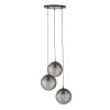 Maisons Du Monde Suspensions Suspension Triple En Verre Fumé Irisé Et Métal Noir -Luminaires Ventes suspension triple en verre fume irise et metal noir 1000 12 16 210387 1