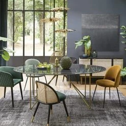 Maisons Du Monde Suspensions Suspension Triple Feuilles De Palmier En Métal Doré -Luminaires Ventes suspension triple feuilles de palmier en metal dore 1000 13 24 201293 4