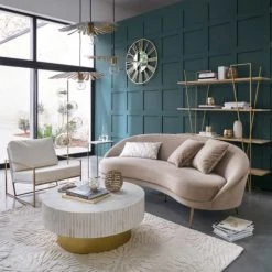 Maisons Du Monde Suspensions Suspension Triple Feuilles De Palmier En Métal Doré -Luminaires Ventes suspension triple feuilles de palmier en metal dore 1000 13 24 201293 5