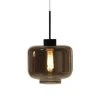 Globen Lighting Suspensions Suspension Verre/métal Fumé/noir D25cm -Luminaires Ventes suspension verre metal fume noir d25cm