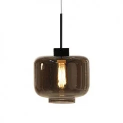 Globen Lighting Suspensions Suspension Verre/métal Fumé/noir D25cm